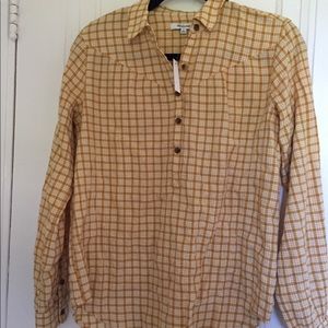 Madewell popover shirt. Plaid.